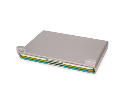 Joseph Joseph Folio Slim 3 piezas bajo estante, juego de tabla de cortar codificada por colores, multicolor, grande