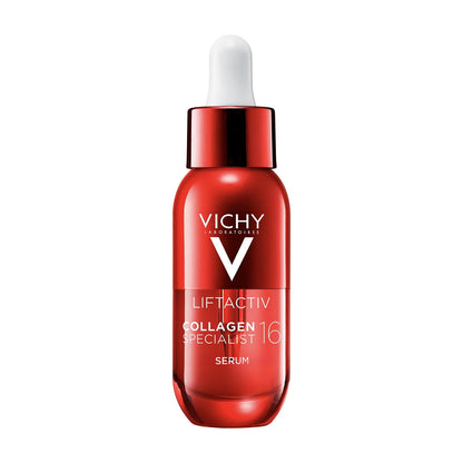 Vichy Liftactiv Collagen 16 Sérum Anti-edad Dermatológico 30ml | Primer Sérum con Tecnología Co-bonding para Corregir Arrugas, Líneas Finas y Estimular la Producción de Colágeno en la Piel