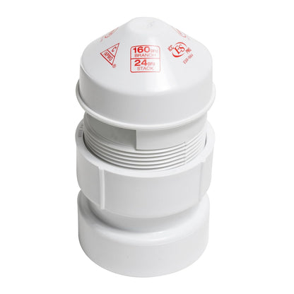 Oatey Sure-Vent Válvula de Admisión de Aire, Kit de Instalación 1.5 Pulgadas - 5cm - Blanco