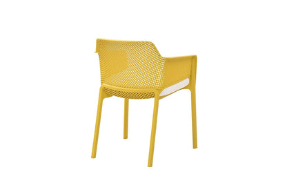 Alterego Silla de Exterior Tampico, Color Amarillo