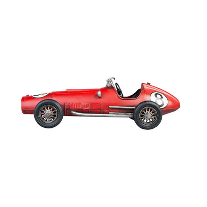 Modelo Ferrari de Carreras | Estilo Vintage | Adornos de Escritorio | para Oficina y hogar | Rojo | 9x11 cm | Running
