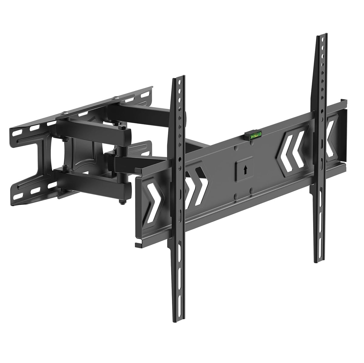 Naceb Technology - Soporte Articulado de Pared para Pantalla NA-0219 - Doble Brazo con Giro, Inclinación y Nivelación Ajustable - 60x40 cm Negro