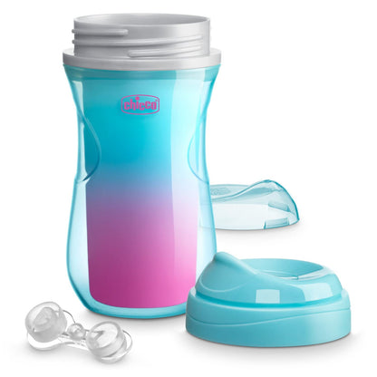CHICCO, Vaso Entrenador Active, 14m+, Color Rosa