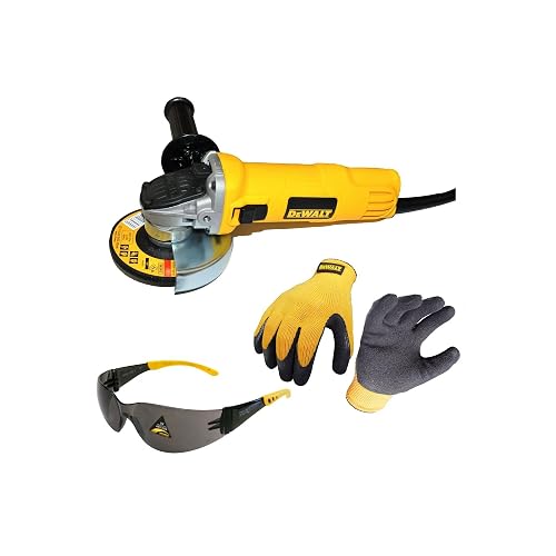 DEWALT Esmeriladora Angular de 4-1/2" (115mm) 800W, DWE4020, Incluye Protección, Mango Lateral, Brida, Tuerca y Llave