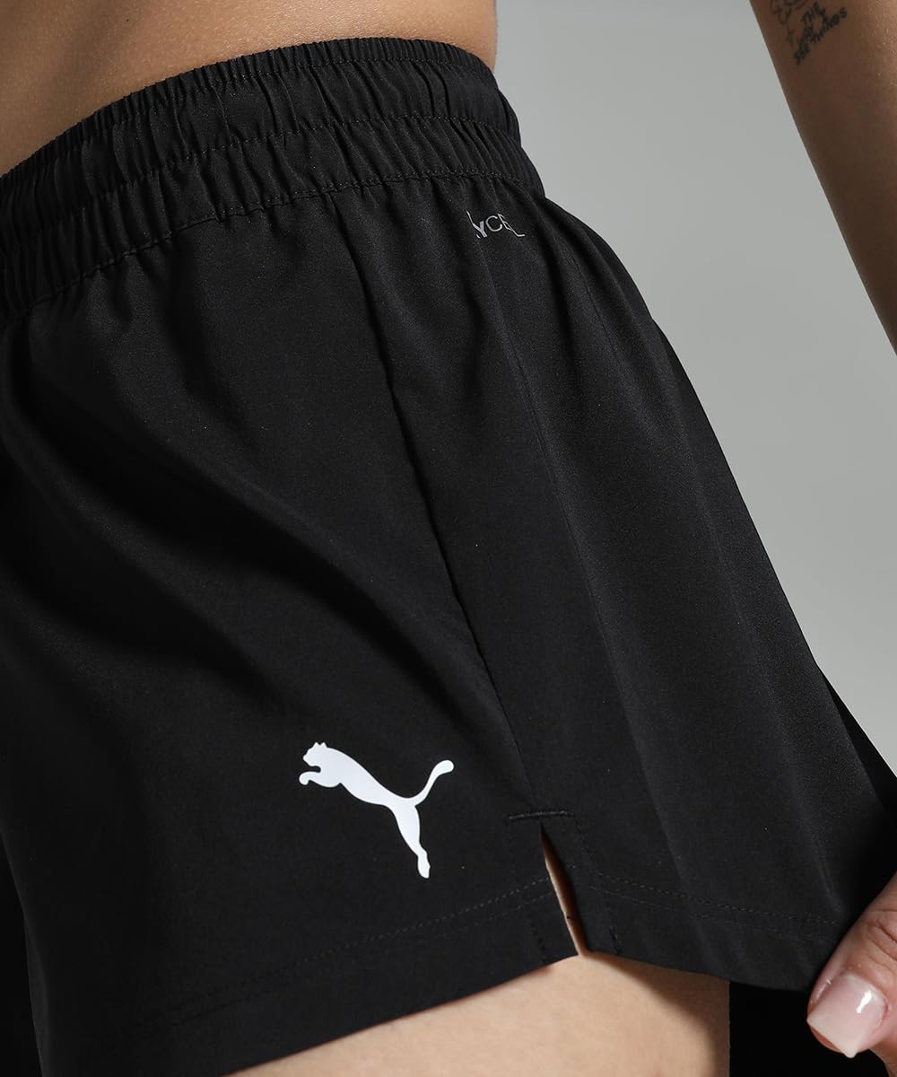 PUMA Shorts W TAD Essential 3" Woven Short Femenino Rojo M