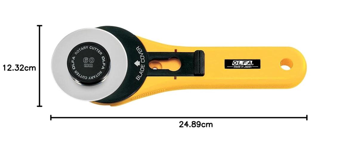 OLFA 9653 RTY-3/G 60 mm Handl recto e cortador giratorio