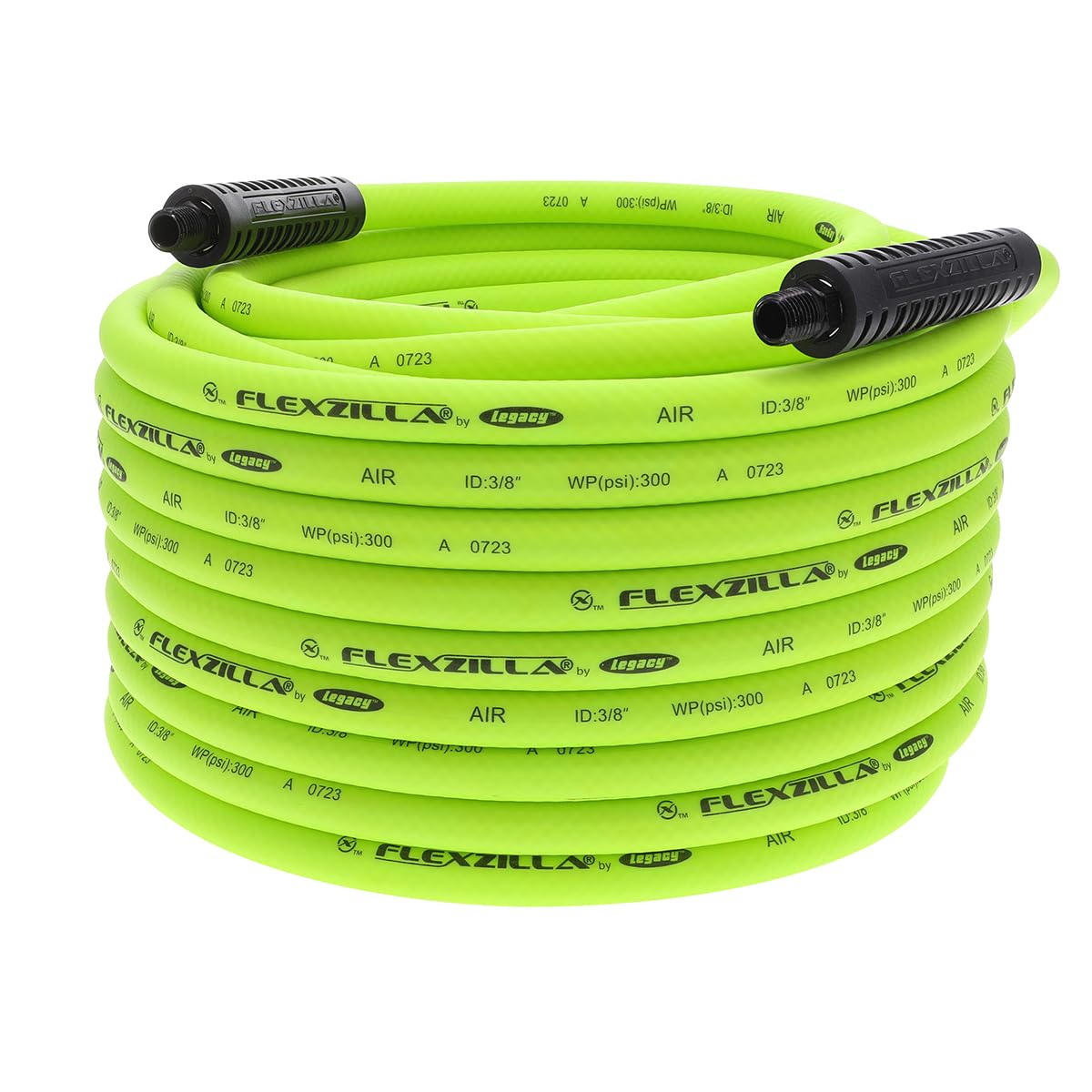 Flexzilla Manguera de Aire Híbrida Ligera para Herramientas Neumáticas - Flexzilla - 3 - 8" (inches) x 100' (feet) - Acoplador y enchufe