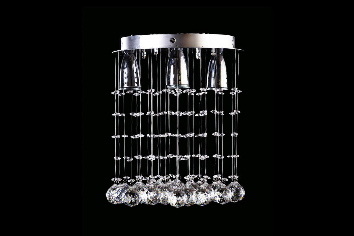 Candil Colgante Gamalux Williams Krystal Redondo de 4 Luces P10930/4, distribución luminosa y cristal cortado HQ en diseño clásico y elegante