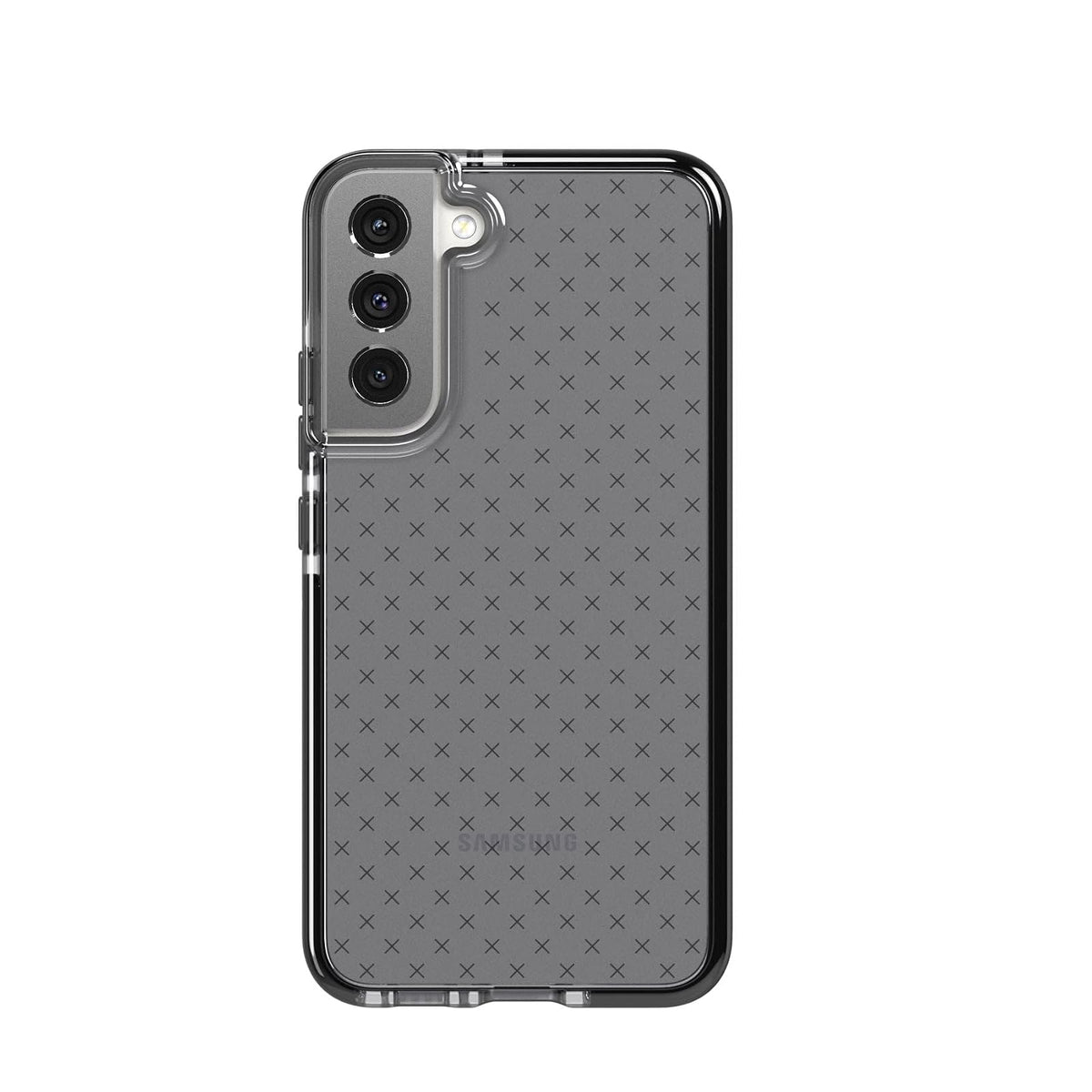 Tech21 Evo Check Funda para Samsung Galaxy S22 Ultra y S22+, Negro Humo - negro, humo (Smokey - Black) - Samsung Galaxy S22 Plus - Evo Check