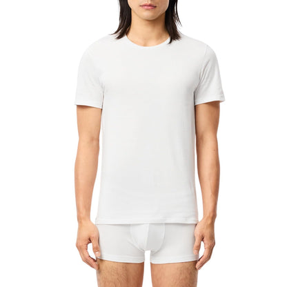 Lacoste Pack de 3 Playeras Cuello Redondo y Manga Corta de Algodón para Hombre