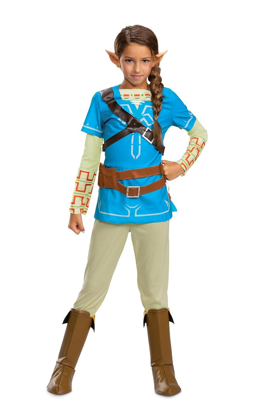 Link Breath of The Wild Disfraz de Lujo, Azul, XL (14-16)