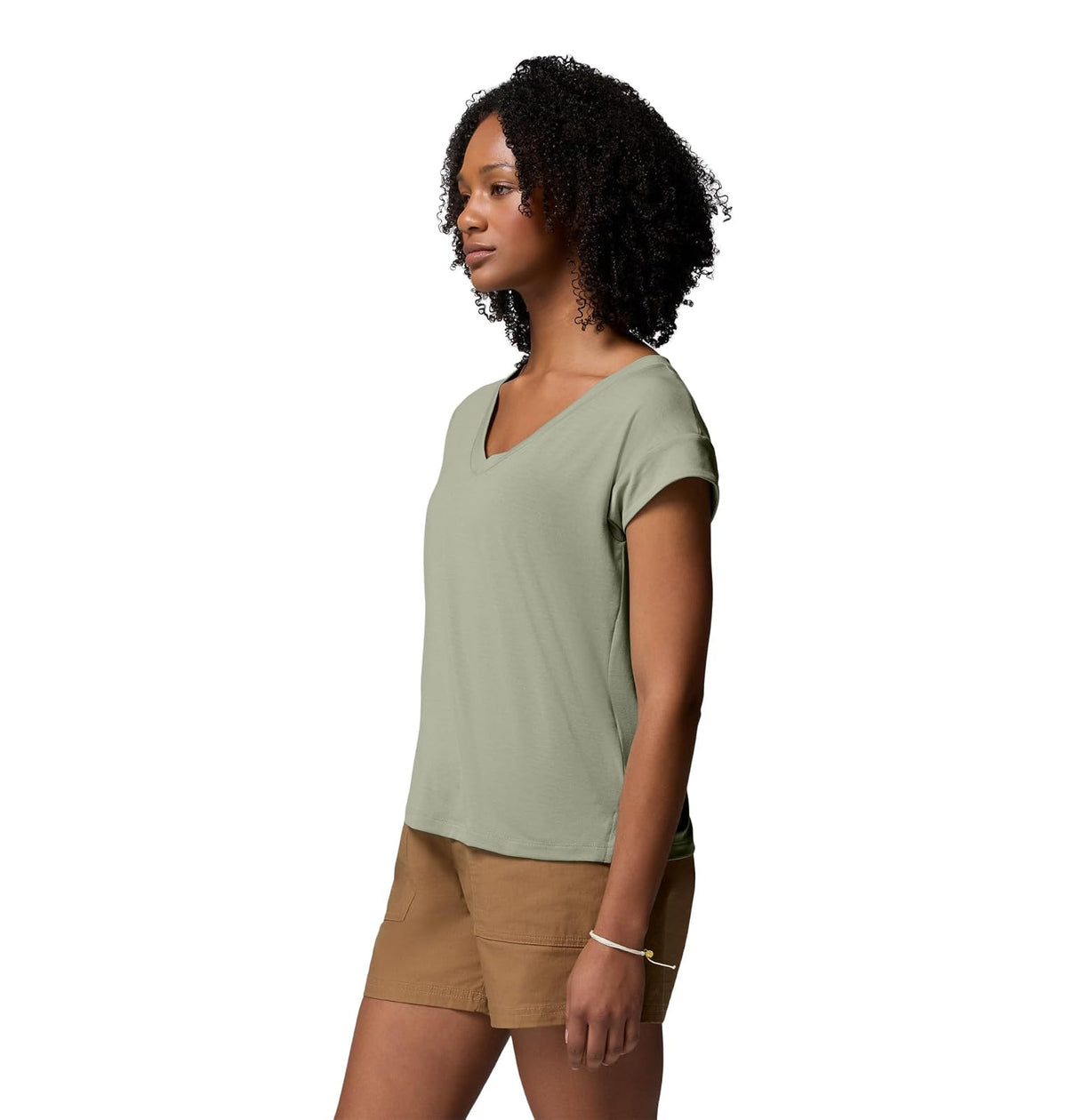 Columbia Daniela Falls - Camiseta de Manga Corta con Cuello en V para Mujer