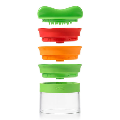 OXO 11194200 Rallador en Espiral Manual Acero, 3 Cortes