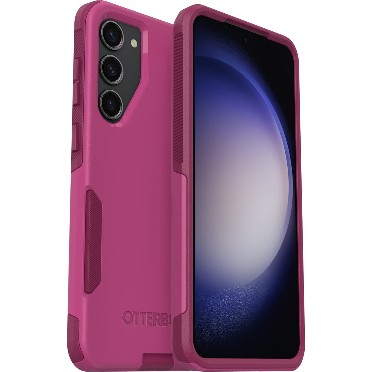 OtterBox - Funda para Galaxy S23+ Commuter Series – INTO The Fuchsia (Rosa), Delgada y Resistente, Apta para el Bolsillo, con protección de Puerto