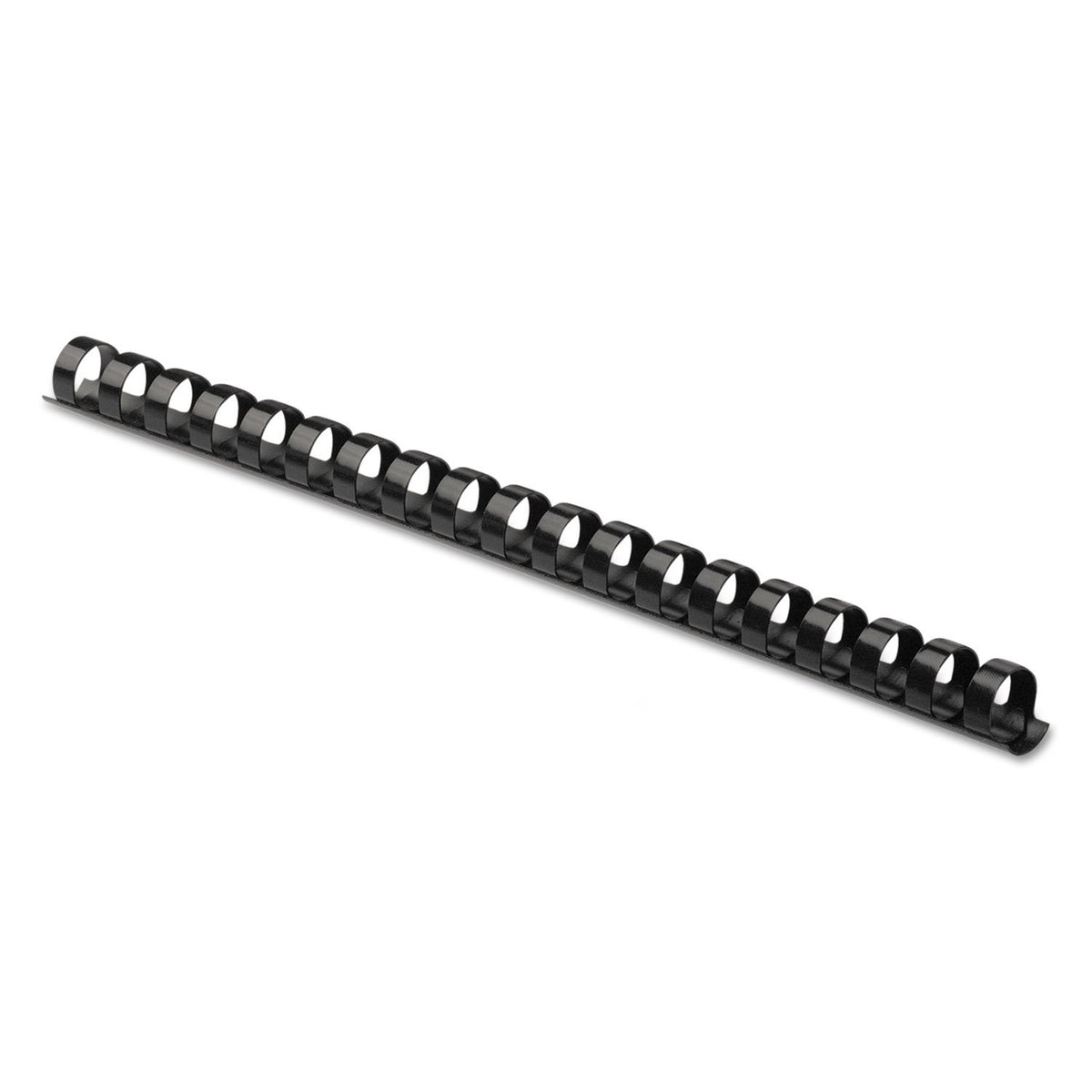 Fellowes Plastic Binding Combs, Round Back, 3/8", 55 Sheet Capacity, Black, 100 per Pack (52325)