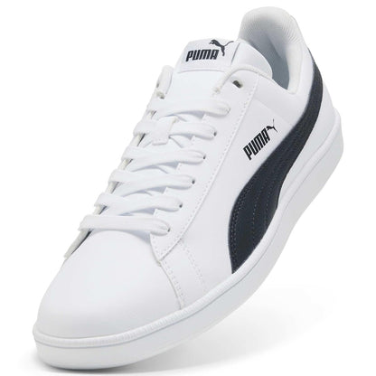 PUMA, Tenis Casuales UP, Unisex, Blanco con Azul, Talla 25,5