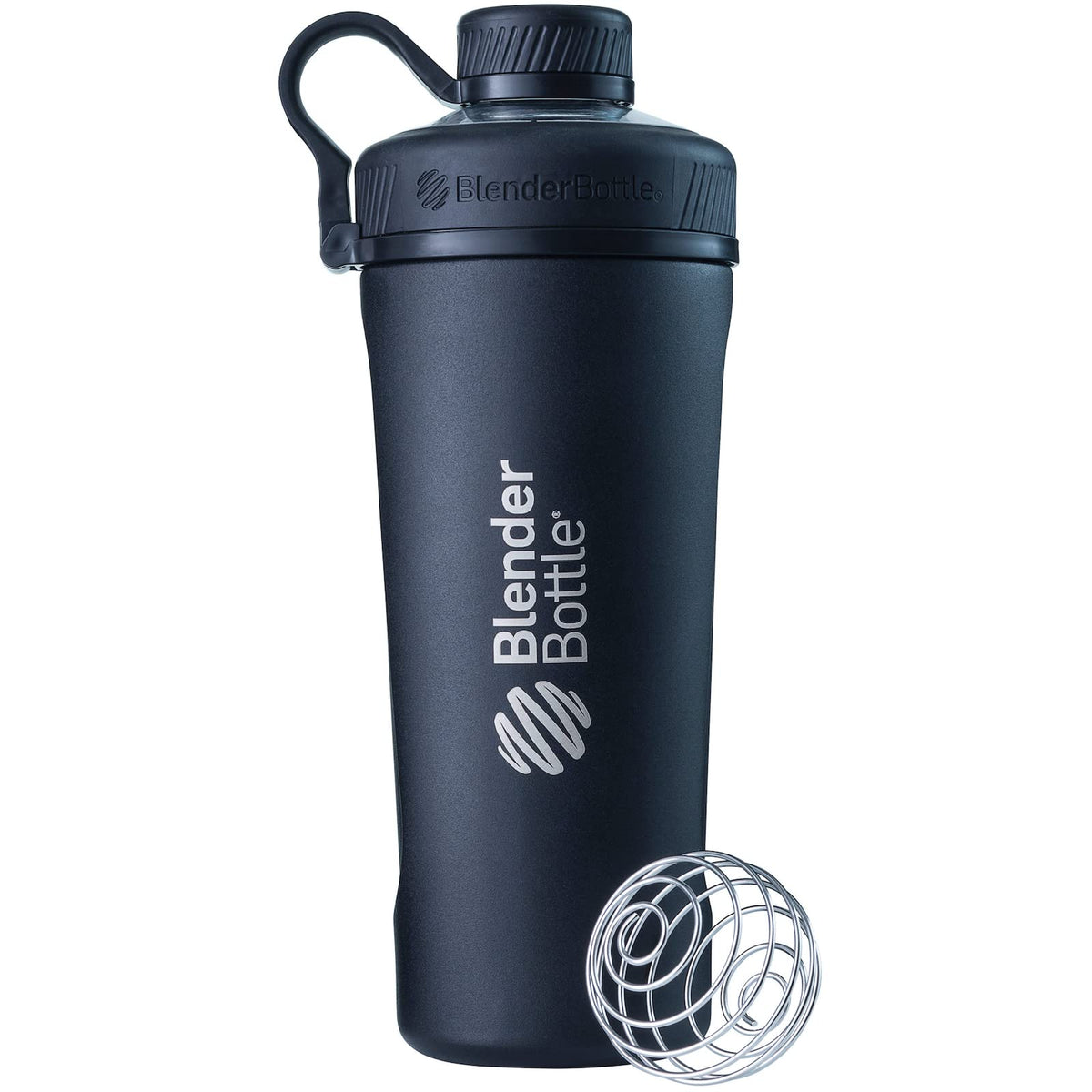 BlenderBottle Radian Botella Mezcladora de Acero Inoxidable 770 ml - Negro - Bottle
