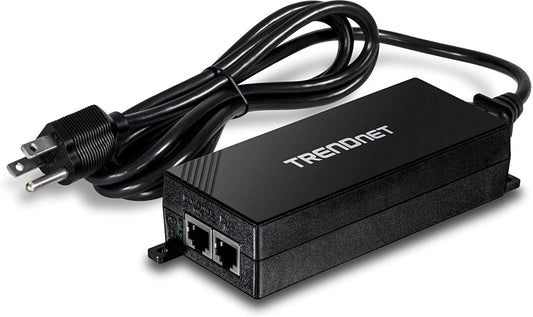 TRENDnet TPE-115GI Inyector PoE+ Gigabit Full Dúplex 802.3at 30W Fuente Integrada Alcance 100m Convierte Puerto No-PoE a PoE+