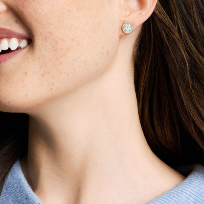 Fossil - arete de mariposa de acero inoxidable para mujer