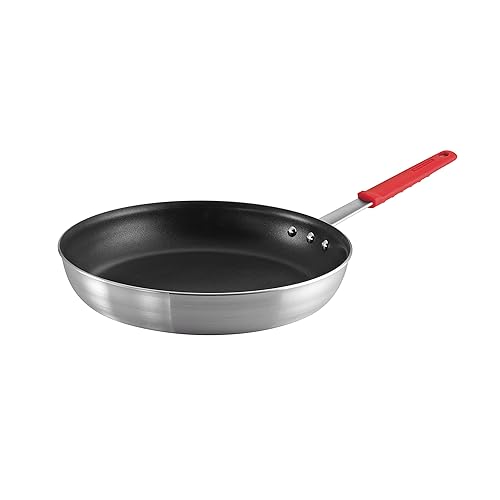 TRAMONTINA - Sartén Profesional, Aluminio de Alto Calibre, Acabado Cepillado, Mango de Acero Inoxidable Siliconado, con Remaches, para Uso Diario, Alta Durabilidad, Tamaño de 36 cm