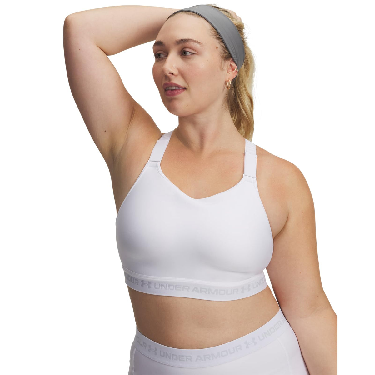 Under Armour Top para Entrenamiento Heatgear High para Mujer Talla M Color Blanco