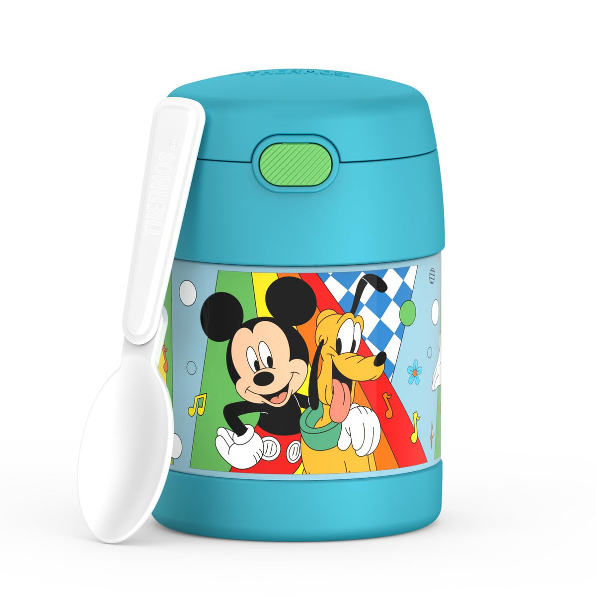 Thermos FUNTAINER Frasco Aislado con Cuchara Diseño Minnie, 10 oz - Mickey preescolar - 10 onzas (295.73ml)