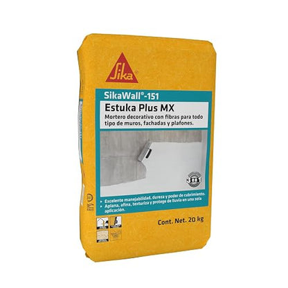 SikaWall-151 Estuka Plus MX blanco Saco 20 Kg