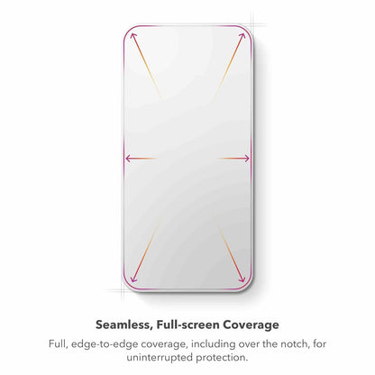 ZAGG XTR3 - Protector de visualización para iPhone 15 Pro, vidrio, filtración de luz azul, 10 veces más fuerte, protección de borde a borde, superficie resistente a arañazos y manchas, escudo