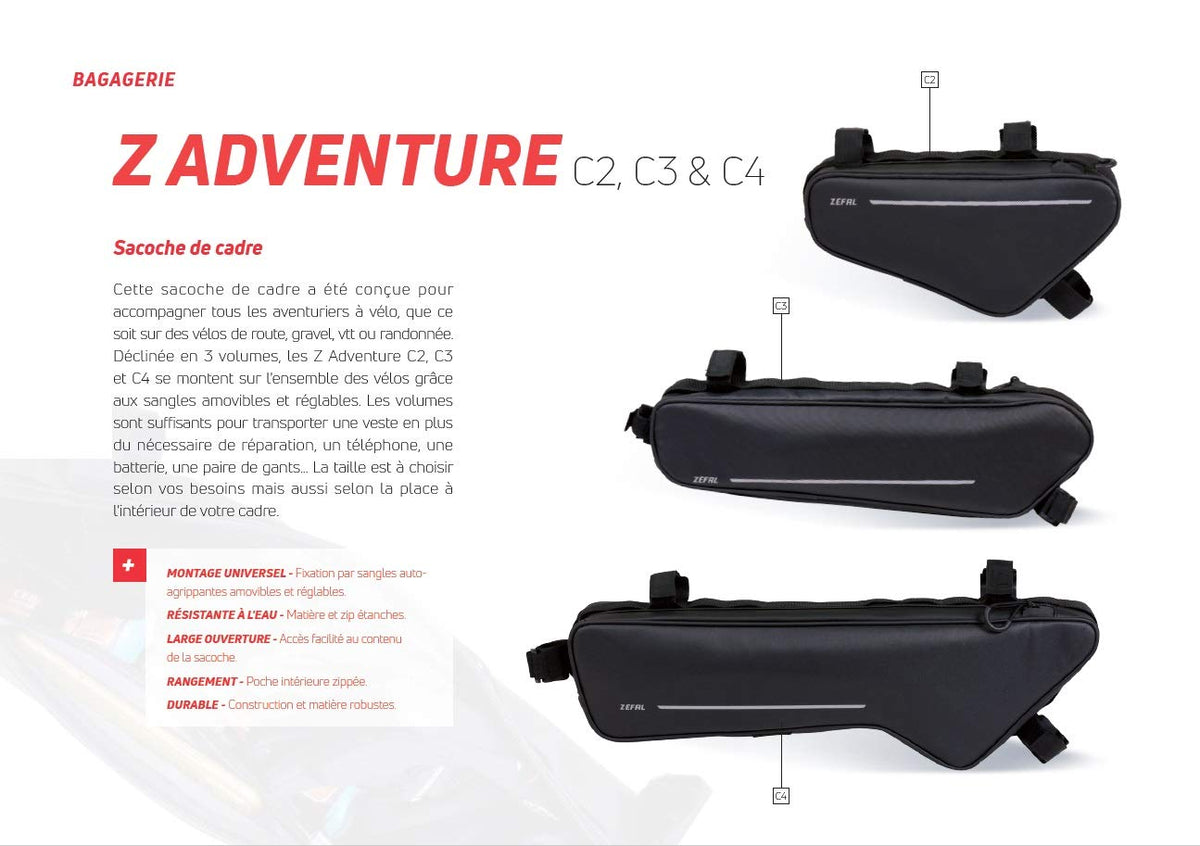 Zefal Z Adventure C2 Bolsa para Cuadro Bicicleta 0.3L