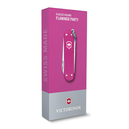 Victorinox Navaja Classic Colors, 7 Usos, Flamingo Party, Alox, 58 mm