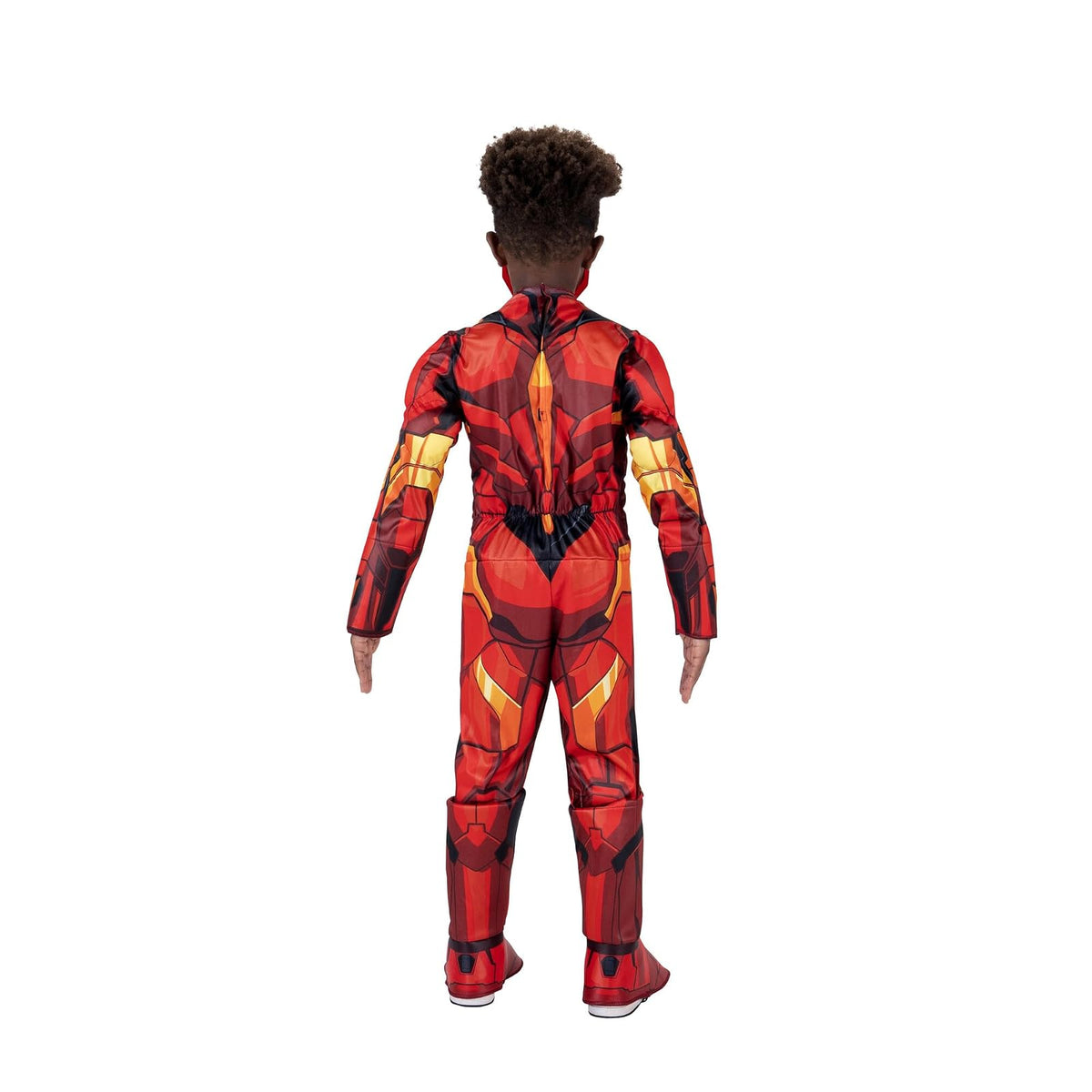 Marvel Iron Man Official Youth Halloween Costume - Premium Quality Padded Jumpsuit with Plastic Mask