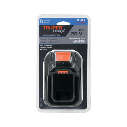 Truper Max MAX-BA2 Batería ion litio Truper MAX 20V, 2Ah