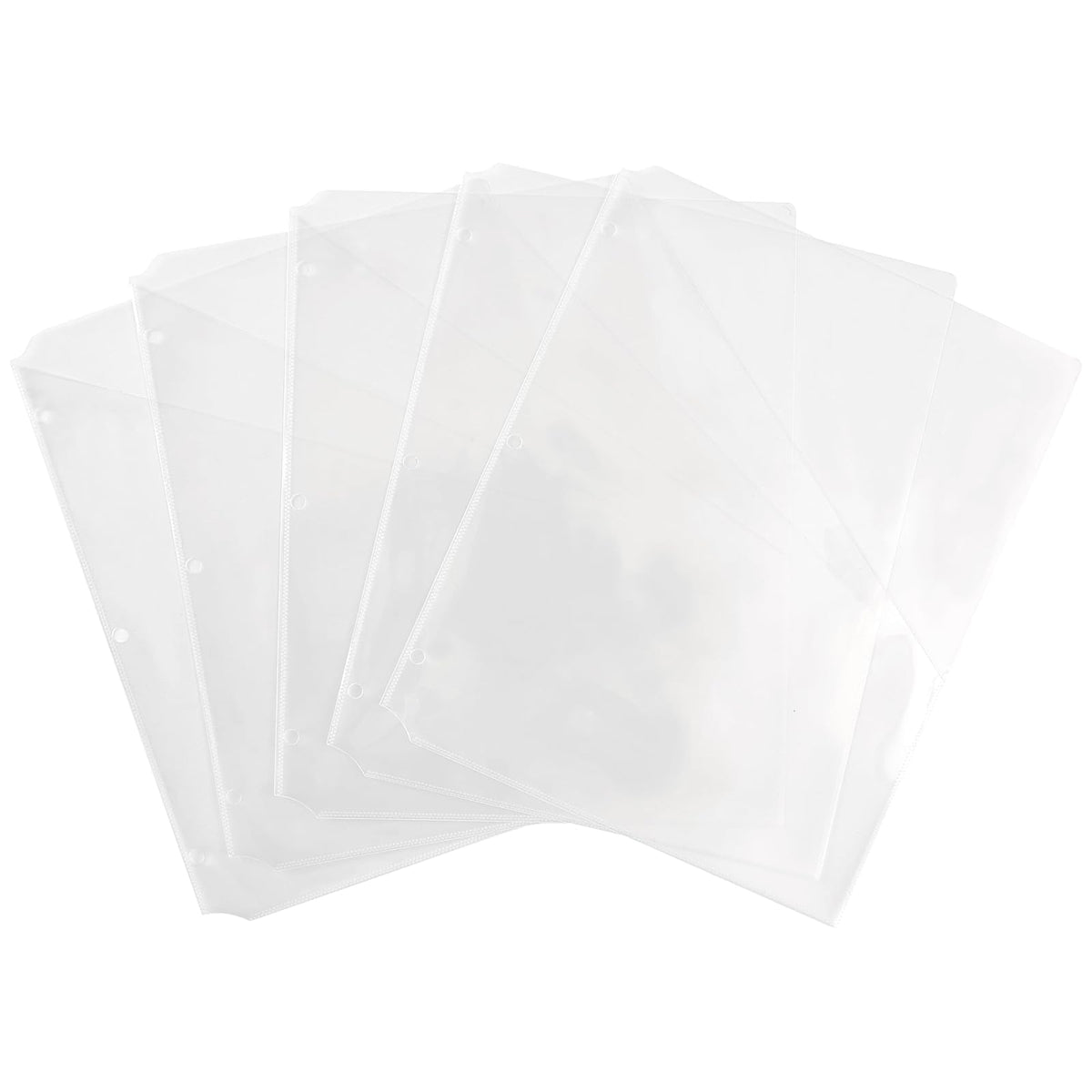 Avery 75296 - Bolsillos para archivadores, transparente, 8,5 x 28 cm, sin ácidos, duraderos, 5 bolsillos, 3 paquetes