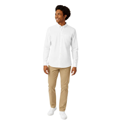 French Toast Boys' Long Sleeve Poplin Dress Shirt