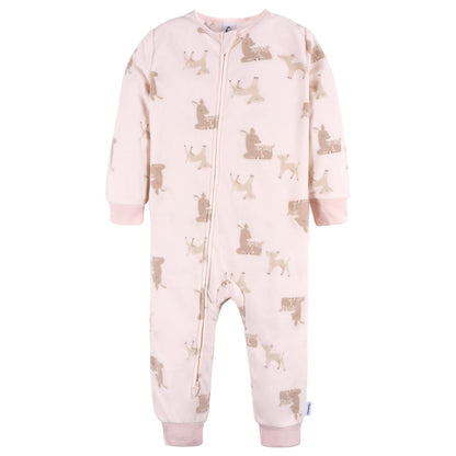 Gerber Flame Resistant Fleece Footless Pajamas 3-Pack Durmientes para bebés y niños pequeños bebés niñas