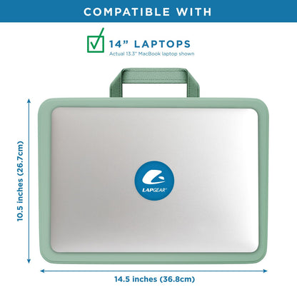 LapGear - computadora Compacto para portátiles de hasta 15 Pulgadas - Verde Salvia - Estilo No. 43121