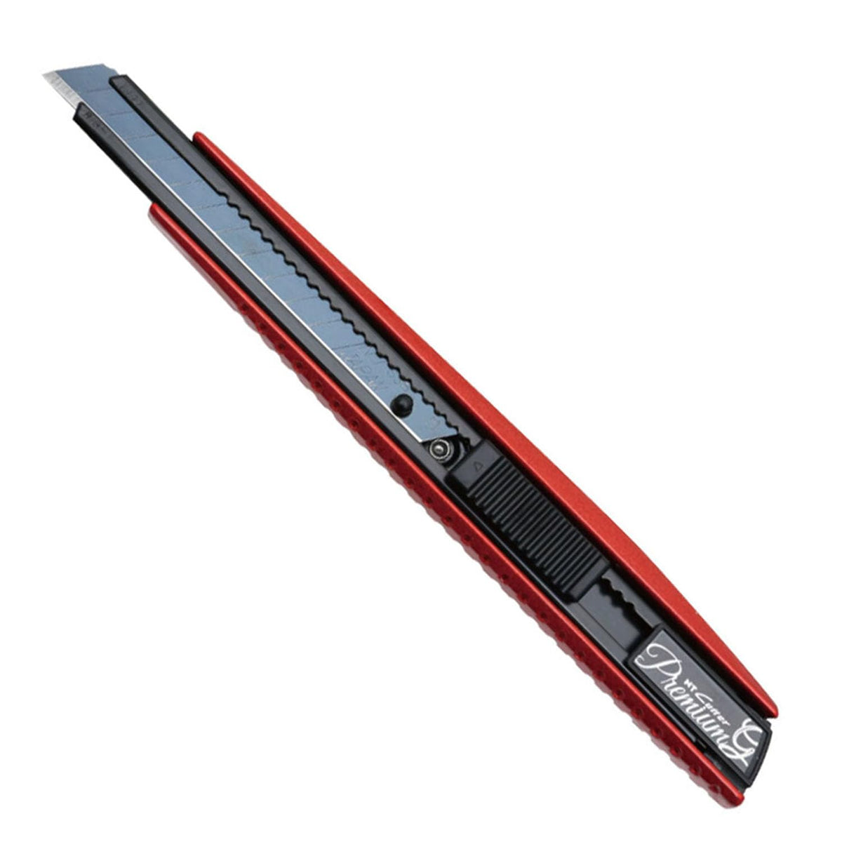 NT Cutter Cutter Premium Evolution PMG Series - Cuchillo utilitario de bloqueo automático de aluminio (PMGA-EV01) de acero inoxidable de 9 mm de servicio estándar