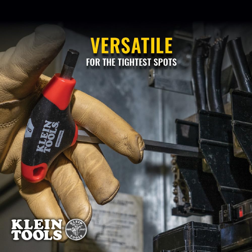 Klein Tools JTH610E Juego de 10 Llaves Hexagonales con Mango “T”
