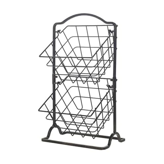 Gourmet Basics – por Mikasa 5217596 Organización cesta, color negro