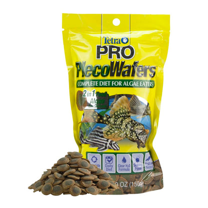 Tetra Pleco Wafers Algae Veggie Alimento para Peces de Fondo