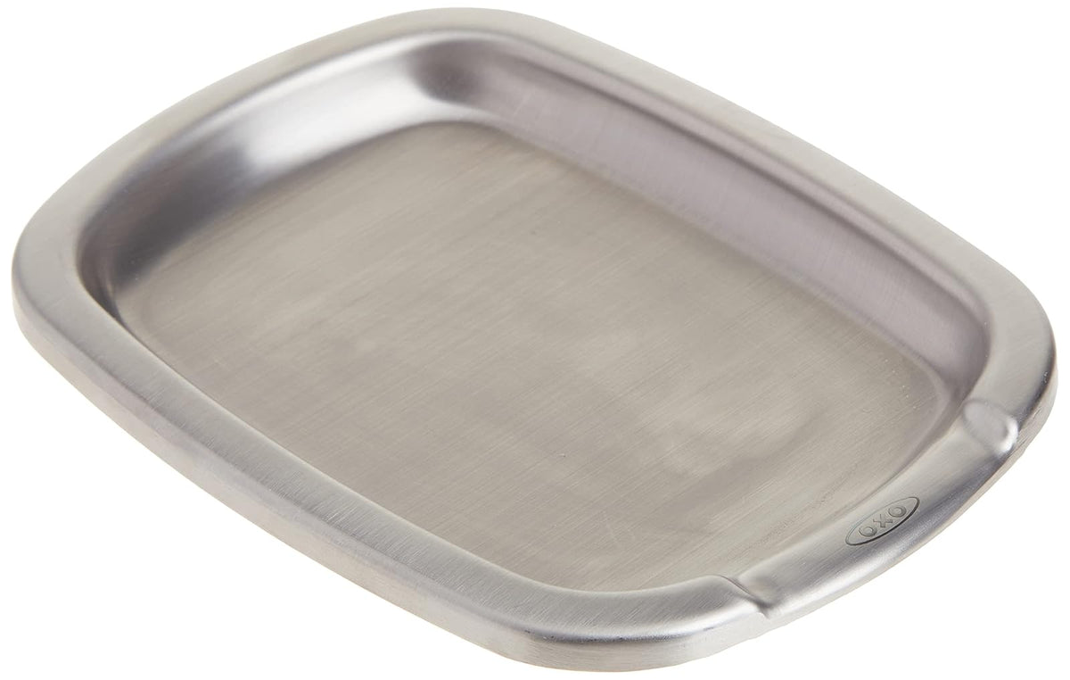 Oxo 13245300 Portacuchara Acero Inox/Silicón, 15 cm, Multicolor