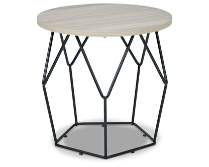 Signature Design by Ashley Waylowe - Mesa Redonda con Acabado en café Claro/Negro