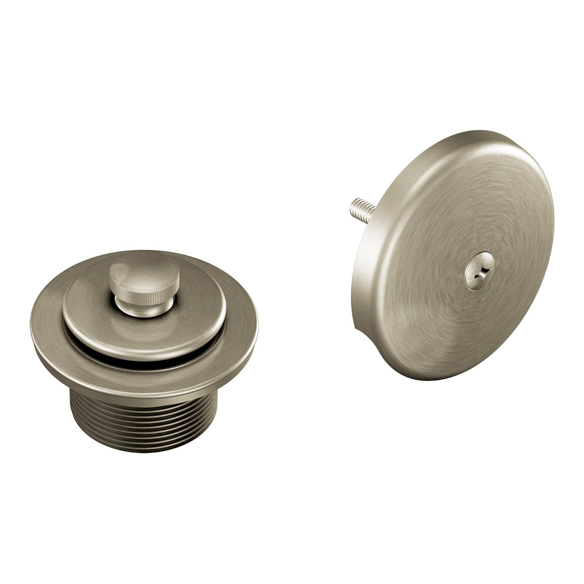 Moen T90331BN - Kit de desagüe para tina y ducha de níquel cepillado con roscas estándar de 1-1/2 pulgadas, T90331BN - Níquel cepillado