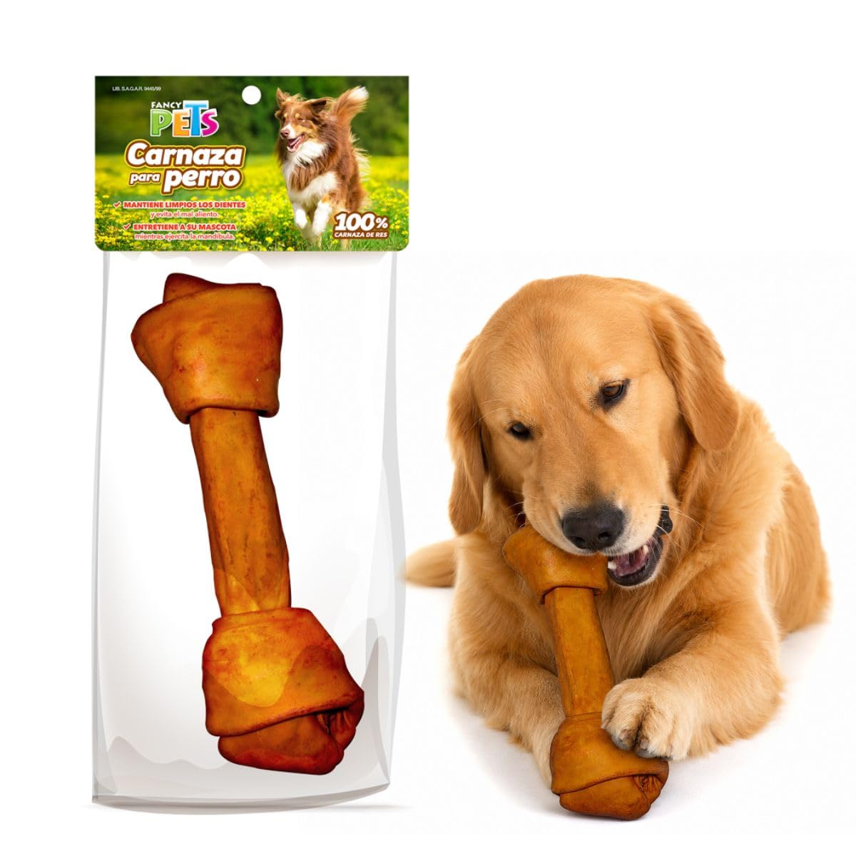 Fancy Pets Carnaza Natural para Perro, Varios Sabores y Tamaños - Bacon - 9-10 Inch (Paquete de 1)