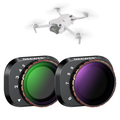 NEEWER Filtros para Drones DJI Mini ND CPL UV - Mini 4Pro - 2 Packs VND