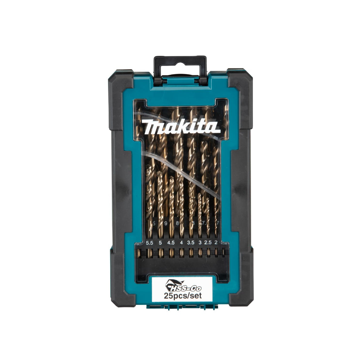 Makita Juego de Brocas HSS-C de Varias Medidas, 25 Piezas