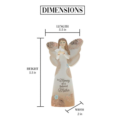 Pavilion Gift Company 19135 - Figura de ángel conmemorativo de Light Your Way Madre Love, 5-1/2 Pulgadas