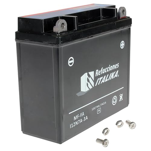 Batería Italika MF-FA I12N7A-3A 12V 7Ah para DM200, FT250 TS, DM150 Sport