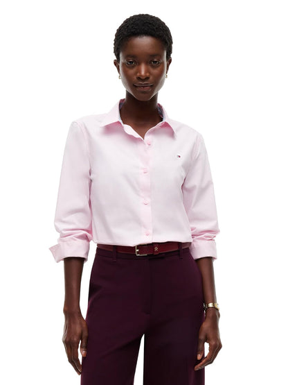 Tommy Hilfiger - Camisa de Manga Larga con Botones para Mujer