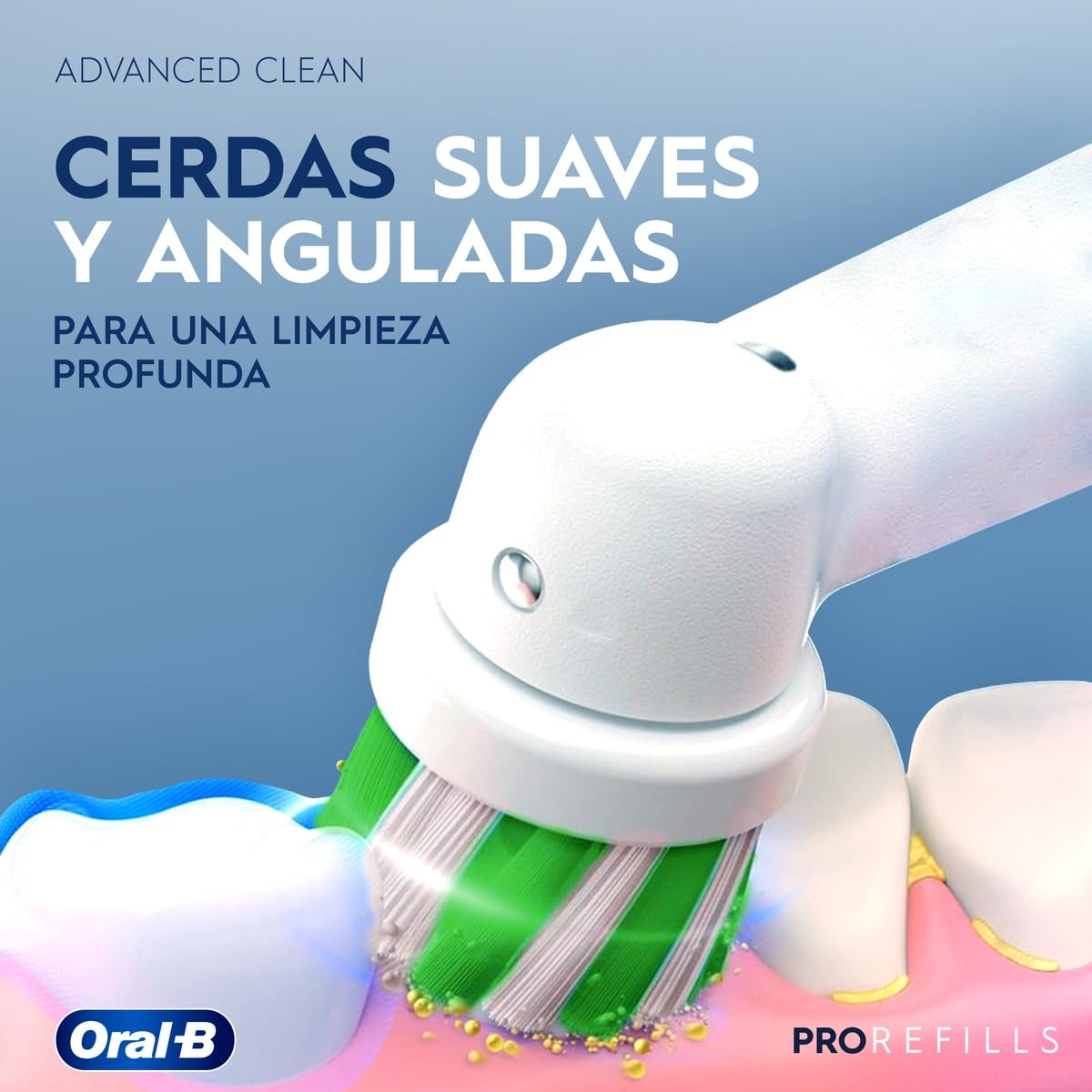 Oral-B Repuesto Cepillo Dental Eléctrico Advanced Clean, 2 Uds